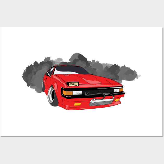 Shakotan Toyota Supra Wall Art by thesupragoddess